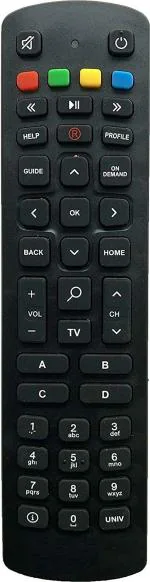 Vnq Remote Controls For All Set Top Box (Black)