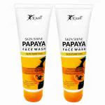 KNOLL HEALTHCARE Papaya Face Wash for Oily Skin | Deep Cleanses & Nourishes | With Papaya Extract, Aloe Vera Extract, Neem Extract for Men & Women (Pack of 2)