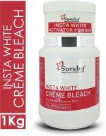 Sundra Secret Herbal Insta White Creme Bleach for All Skin Types to Provides Instant Glow 1000 grams