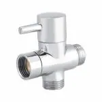 Zap 3232 Solid Brass 3 IN 1 Angle Valve, 3-Way Shower Diverter with Valve for Bathroom and Kitchen