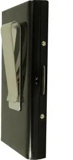 StealODeal Black Water-Resistant Money Holding Clip Metal ATM 6 Card Holder (Set Of 1)