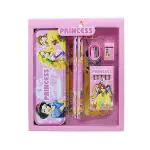 JMK CRAFTS Cute Adorable Disney Princess Stationery Kit Set for Girls 6 in 1 Cartoon School Supplies for Children Birthday Party Return Gifts (Pack Of 1)