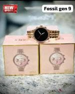 Shopic Point Gen 9 Smart Watch for Girls and Women Amoled Display Premium Quality Smartwatch (gold Strap, 49)