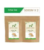 Nature Food Best Quality Arhar Dal 1 kg ( 500 gm x 2 Pack )Tur Dal / Toor Dal