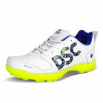 DSC Beamer Cricket Shoes | Fluro Yellow/White | For Kids | Light Weight | Durable | 1 UK, 2 US, 35 EU