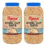 Manna 100% Steel Cut oats 3 kg | Gluten Free | Diabetic Friendly | High Protein & Fibre