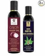 ENJAVE Onion Hair Oil And Maha Bhringraj Hair Oil Pack Of 2 (200ML)