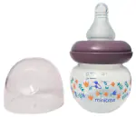 MINI TREE Feeder for Newborn Baby, APPLE Shape Transparent 0+ Month Baby Milk Bottle for Infant | Purple | 60 ML