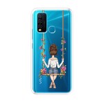 Emble Designer Clear Tranperant Silicone Case For Vivo Y50 / Vivo Y30 -Design A28 ( TPU | Soft , Vivo Y50 / Vivo Y30 | Multicolor )
