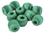 Craftlove Green Silk Super Shiny Silk Thread Wrapped Beads (Pack Of 20)
