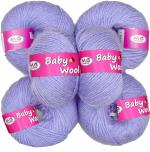 M.G Enterprise yarn, Baby wool Iris Pack of 10 pc 25 gm each