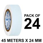 VCR White Duct Tape - 45 Meters in Length 24mm / 1