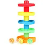 WORLD WIDE WISHES Multicolor Swirl Ball Ramp Educational Toy Puzzle Rolling Ball