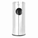OPR Stainless Steel Ash Dustbin with Lid| Ash Can with Easy Grip for Home, Room, Office, Kitchen & Bathroom (8 x 24-20 Liter)