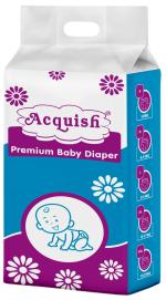 Acquish Premium Baby Diapers-New Born (90 PCS) Customizable Fit & Easy Changes