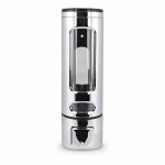 Elegant Casa soap Dispenser 400 ml Wall Mounted (Silver)