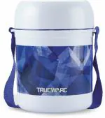 Trueware Plastic, Stainless Steel 3-Containers Foody Thermoware Lunch Box, 300 Ml