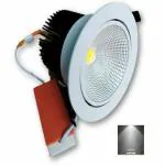 RADIANT LED COB Down Celing Light Movable (Cool White-6500k, 50 Watt) ( 16 cm x 16 cm x 12.8 cm ) Cutout 10.7cm))