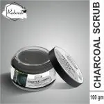 Rabenda NATURAL'S Bamboo Charcoal Face & Body Scrub (100% Organic Skin Care Product) Scrub pack of 1