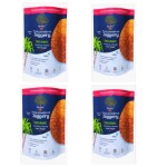 Raja Farms| Organic Jaggery Powder| Pack 4 x 500 g| 2 kg Cane Sugar| Nattu Sakkarai| Dissolves| Sugar alternative Sweetener | Nattu Sakkarai | Vellam | Brown | Bella | Gur | Desi Khand | Chini | Gud