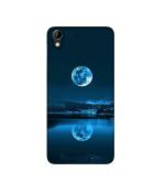 Casotec Moon At Night Design 3D Printed Hard Back Case Cover for HTC Desire 728G