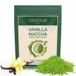 VAHDAM, Vanilla Matcha Green Tea Powder - 100% Certified Japanese Matcha from Uji-Kyoto | Delicious Powerful Superfood - 137x Anti-Oxidants (50 Gram)