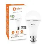AUTOSID Orient Electric Emergency LED Bulb 12W,rechargebale inverter led bulb, 6500K, Cool white, B22d