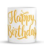 Mugkart Ceramic Printed Happy Birthday Coffee Mug - 330 Ml