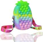 NeverCry Multicolor Pop It Fidget Toy Shoulder Bag