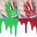 Perpaa Light Green, Pink Punch Nail Polish (Pack Of 2)