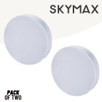 SKYMAX Standard Round Surface Ceiling Panel Led Light Warm White 9 Watts Combo,Pack of 2