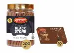Shyam Charan Premium Dhoop -120 Sticks, Blackstone and Guggal Fragrance | Non Toxic Herbal Wet Dhoop Batti for Daily Pooja Rituals - Pack of 10 Pcs, in Each