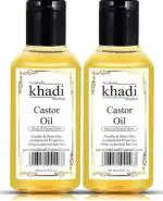 SWADESHI KHADI HERBAL Castor Hair Oil (Pack of 2) (200 ml)