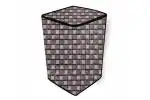 The Furnishing Tree PVC Washing Machine Cover Fully Automatic Compatible for Whirlpool Top Load Whitemagic Royale 6.5Kg Basketweave Pattern Multicolor