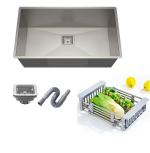 Arquin Stain Stainless Steel Rectangular Single Bowl Kitchen Sink