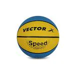 Vector X Rubber Yellow And Blue Basketball Size- 5