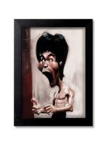 Blue Nexus Bruce Lee Digital art Wall Poster with Wall Frame Room Art Painting Collection A4 size 10x13