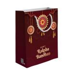 Festiko Happy Raksha Bandhan Gift Bag For Brother/Sister - Design 1, Rakhi Goodie Bag For Siblings, Raksha Bandhan Decoration (5 Pcs)