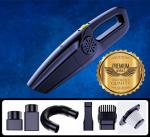 EVETIS SmartBuy 120W Home&Car Wireless Vacuum Cleaner High Suction Wet/Dry Dual Use Hand-held Vacuum Cleaner with Anti-Bacterial Cleaning, Reusable Dust Bag, 2 in 1 Mopping and Vacuum