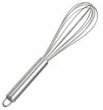 KitchenFest Steel Balloon Shape Wire Whisk, Egg Beater, Kitchen Tool for Stirring, Whisker - 10 Inch