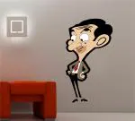 Decor Villa Mr. Bean Wall Sticker & Decal (PVC Vinyl,Size-91 Cm X 50 Cm)
