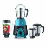 ACTIVA Mega mix (1000 Watts) Juicer Mixer Grinder | 4 JAR | come with 2 year warranty (Black & Blue)