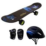 Jaspo Multicolor Black Panther Fibre Skateboard combo 26.5 X 6.5 inch,7 Plus yrs