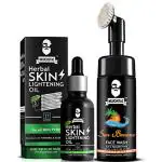Muuchstac Skin Lightening Oil (30 ml) with Sea Breeze Foam Face Wash - Inbuilt Brush (100 ml)