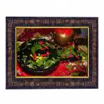 Hawai Lord Baidyanath Shiva Ling Designer Wall Hanging Engineered Wood Photo Frame for Worship Use 8.5x7inch SFDI294BLKFRM