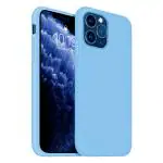 LIRAMARK Liquid Silicone Soft Back Cover Case for Apple iPhone 11 Pro (Sky Blue)