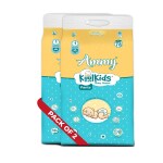 Ammy Koolkids Baby Diaper Pants, NB (156 Count), Rash Free Diaper Pants for Babies, Super Flexi Smart Fit- System, (Upto 3Kg) - Pack of 2