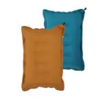 SHIVAM CART Soft Cotton Travelling Air Pillow, Compact and Lightweight Pillow, Neck Support headrest Pillow During Travelling in Bus, Train,Flight- Pack of 2 (Multi Color).