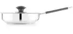 PNB Stainless Steel Steel Fry Pan 25 Cm Diameter With Lid 2 L Capacity