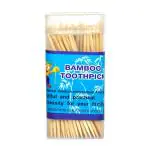 MAPPERZ Bamboo Toothpicks with Toothpick Dispenser